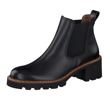 Paul Green Damen Chelsea-Boots, Frauen Chelsea Boots,Bootee,Booties,halbstiefel,Kurzstiefel,uebergangsschuhe,Schwarz (Black),40 im Sale